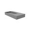Castello Usa Juniper 36 in Left Basin Solid Surface Wall-Mounted Bathroom Sink in Gray with No Faucet Hole CB-GM-2056-L-G-NH - alternate 5